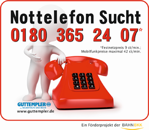 Nottelefon Sucht +49-180-365 24 07